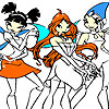 3 Girls Coloring